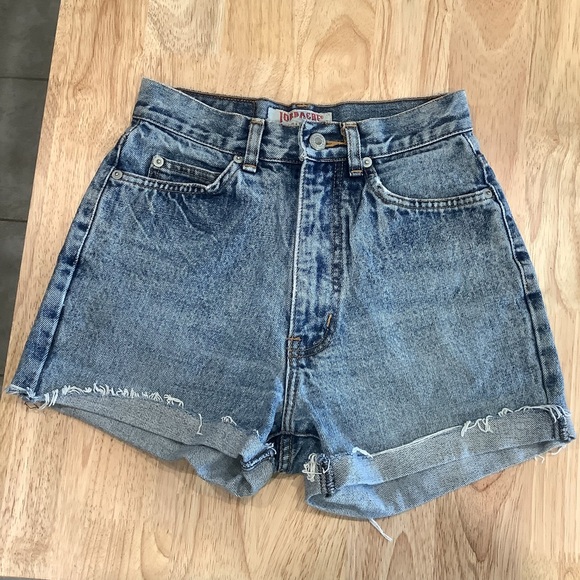 VTG 90s JORDACHE High Waist Mid Wash Denim Shorts Size 5-6 - Picture 2 of 8